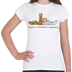 PRINTFASHION Együtt A Kisállatokért Alapítvány - Női póló - Fehér