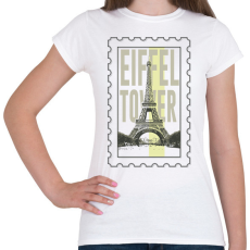 PRINTFASHION Eiffel Tower - Női póló - Fehér