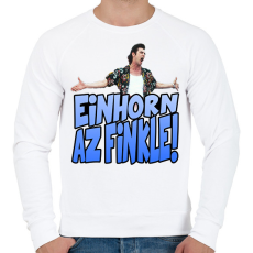 PRINTFASHION Einhorn az finkle - Férfi pulóver - Fehér