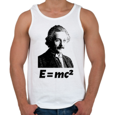 PRINTFASHION Einstein - Férfi atléta - Fehér atléta, trikó