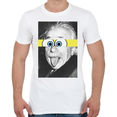 PRINTFASHION Einstein - Férfi póló - Fehér