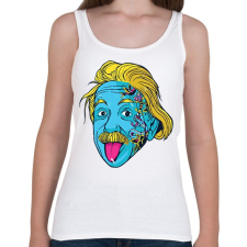 PRINTFASHION Einstein - Női atléta - Fehér női trikó