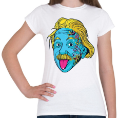 PRINTFASHION Einstein - Női póló - Fehér