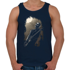 PRINTFASHION Éjféli rock - Férfi atléta - Sötétkék atléta, trikó