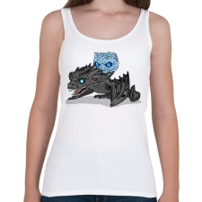 PRINTFASHION Éjkirály - Női atléta - Fehér női trikó