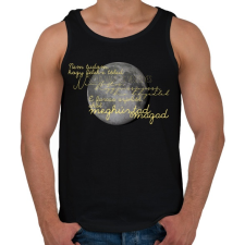 PRINTFASHION Éjszaka - Férfi atléta - Fekete atléta, trikó