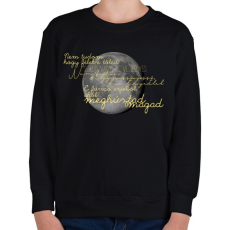 PRINTFASHION Éjszaka - Gyerek pulóver - Fekete