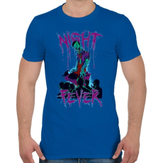 PRINTFASHION Éjszakai láz - Férfi póló - Királykék