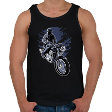 PRINTFASHION éjszakai motoros - Férfi atléta - Fekete