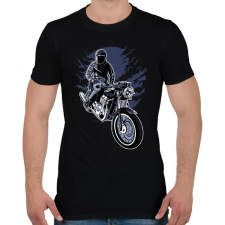 PRINTFASHION éjszakai motoros - Férfi póló - Fekete férfi póló