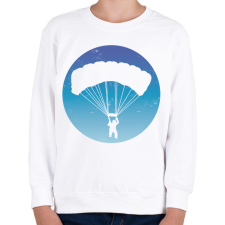 PRINTFASHION Ejtőernyős - Gyerek pulóver - Fehér gyerek pulóver, kardigán