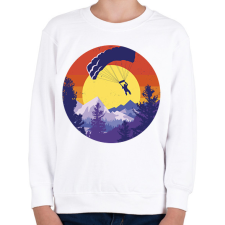 PRINTFASHION Ejtőernyős - Gyerek pulóver - Fehér gyerek pulóver, kardigán