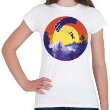 PRINTFASHION Ejtőernyős - Női póló - Fehér női póló