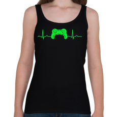 PRINTFASHION EKG gamer - Női atléta - Fekete