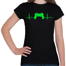 PRINTFASHION EKG gamer - Női póló - Fekete női póló