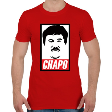 PRINTFASHION El Chapo - Férfi póló - Piros