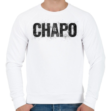 PRINTFASHION El Chapo - Férfi pulóver - Fehér férfi pulóver, kardigán