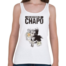 PRINTFASHION El Chapo - Női atléta - Fehér női trikó