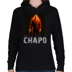 PRINTFASHION el chapo - Női kapucnis pulóver - Fekete