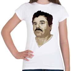 PRINTFASHION El Chapo - Női póló - Fehér