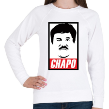 PRINTFASHION El Chapo - Női pulóver - Fehér női pulóver, kardigán