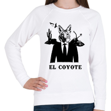 PRINTFASHION el coyote - Női pulóver - Fehér