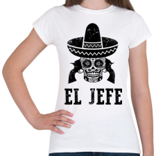 PRINTFASHION el jefe - Női póló - Fehér női póló