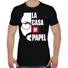 PRINTFASHION El Professor - Férfi póló - Fekete férfi póló