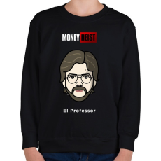 PRINTFASHION El Professor - Gyerek pulóver - Fekete