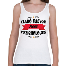 PRINTFASHION Eladó vagyok - Női atléta - Fehér női trikó