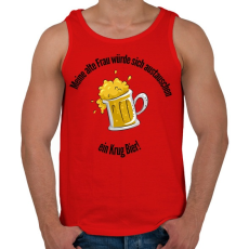 PRINTFASHION elcserélném2 - Férfi atléta - Piros