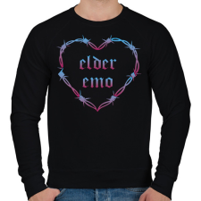 PRINTFASHION Elder emo - Férfi pulóver - Fekete férfi pulóver, kardigán