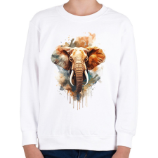 PRINTFASHION Elefánt  - Gyerek pulóver - Fehér gyerek pulóver, kardigán