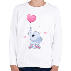 PRINTFASHION Elefánt  - Gyerek pulóver - Fehér