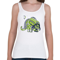 PRINTFASHION Elefánt - Női atléta - Fehér