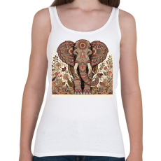 PRINTFASHION Elefánt - Női atléta - Fehér