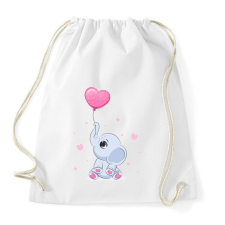 PRINTFASHION Elefánt  - Sportzsák, Tornazsák - Fehér tornazsák