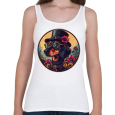 PRINTFASHION Elegáns Tacskó - Női atléta - Fehér