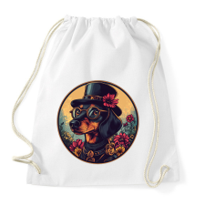 PRINTFASHION Elegáns Tacskó - Sportzsák, Tornazsák - Fehér tornazsák