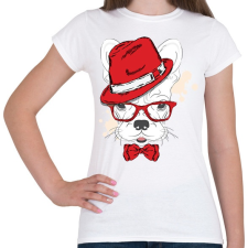 PRINTFASHION Elegant Bulldog - Női póló - Fehér női póló