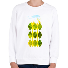 PRINTFASHION Elegant forest - Gyerek pulóver - Fehér