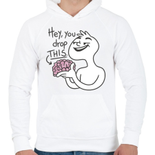 PRINTFASHION Elejtetted az agyad? - Férfi kapucnis pulóver - Fehér női pulóver, kardigán