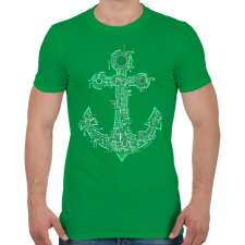 PRINTFASHION Elektrohorgony - Férfi póló - Zöld férfi póló
