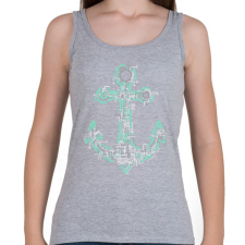 PRINTFASHION Elektrohorgony - Női atléta - Sport szürke női trikó