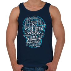 PRINTFASHION Elektrokoponya - Férfi atléta - Sötétkék