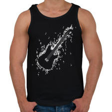 PRINTFASHION Elektromos gitár - Férfi atléta - Fekete atléta, trikó