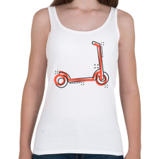 PRINTFASHION Elektromos roller - Női atléta - Fehér női trikó