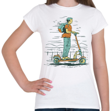 PRINTFASHION Elektromos roller - Női póló - Fehér női póló