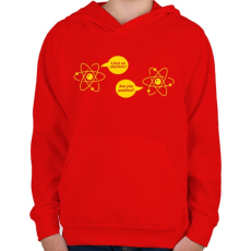 PRINTFASHION ELEKTRON - Gyerek kapucnis pulóver - Piros