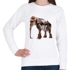 PRINTFASHION Elephant - Női pulóver - Fehér